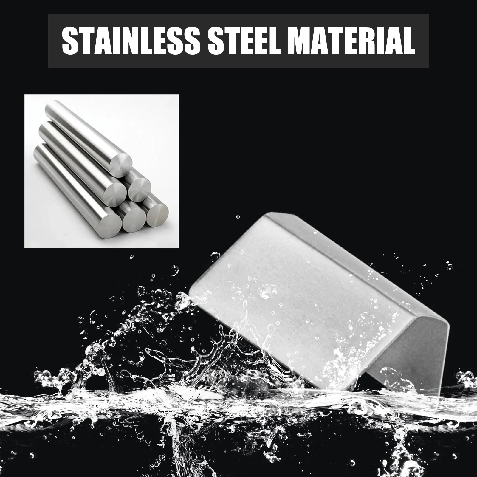 مشابك تركيب منحرف المطر والرياح، مشبك حواجب المطر للسيارة من الفولاذ المقاوم للصدأ، ملحق حاجز النافذة للمركبة، HEKO G3 #5