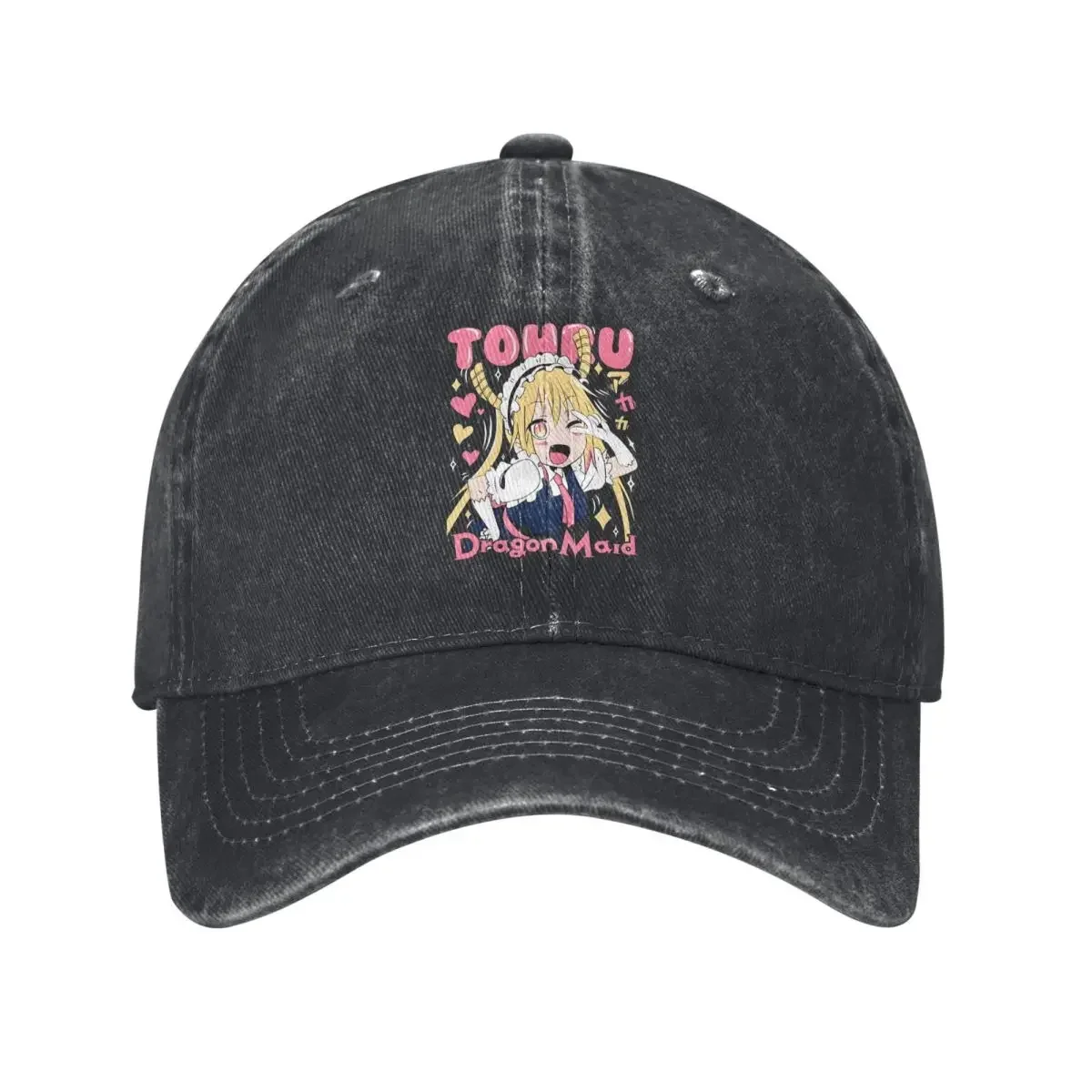 tohru-anime-kobayashi-maid-dragon-denim-chapeu-design-respiravel-chapeu-de-verao-bone-de-beisebol-masculino