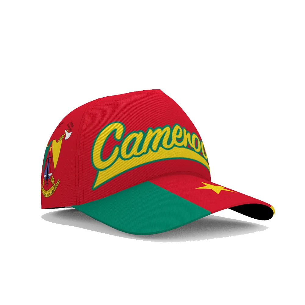 Cameroon Baseball Caps Custom Name Number Team Logo Hat Cmr Country French Cameroun Nation Cameroonian Flag Print Photo Headgear