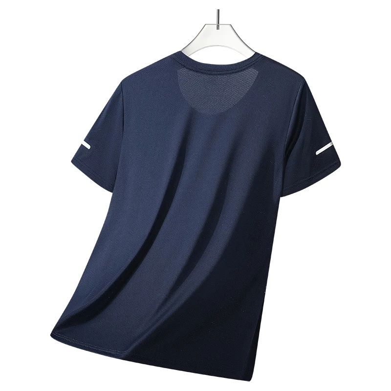CHRLCK Men's Hiking Quick Drying T-shirts Breathable Running Fishing Tees Soft Elasticity Outdoor Sports Short Shirt Summer