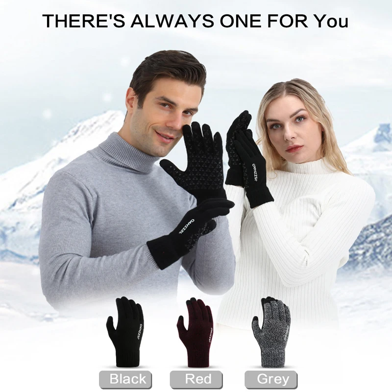 Riding Gloves Outdoor Autumn Winter Warm Gloves Fleece Running Men And Women Windproof Touch Screen Fitness Photography 1 pairs