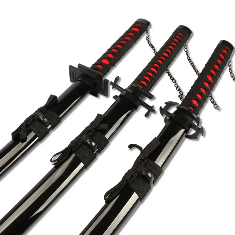 Personagem Anime Japonês Cosplay Armas, Kurosaki Itchigo Katana, Espada De Brinquedo De Madeira, Adereços De Halloween, 104cm