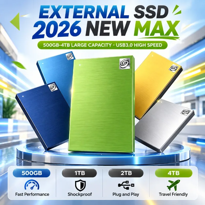 New Internal Solid State Drive External Large Capacity SSD USB3.0 High Speed Storage Real Capacity Suitable for Laptop/MAC/PC