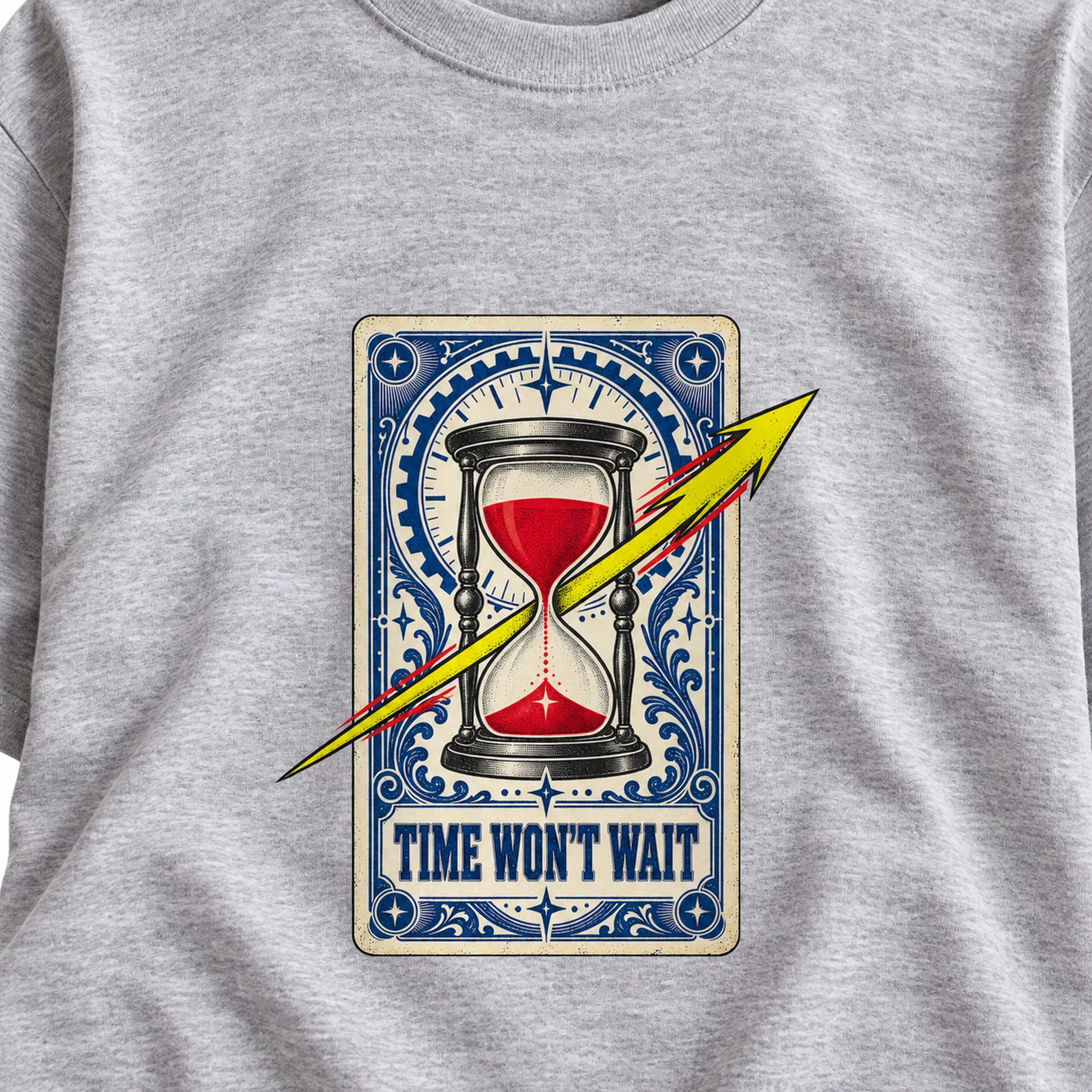 Hourglass Fortune Card Graphic T-Shirt