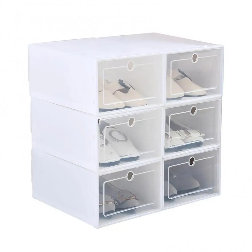 Shoe Box Box Dustproof Plastic Storage Box Stackable Shoes Organizers Transparent Combined Shoe Cabinet Shoe Display Drawer Case