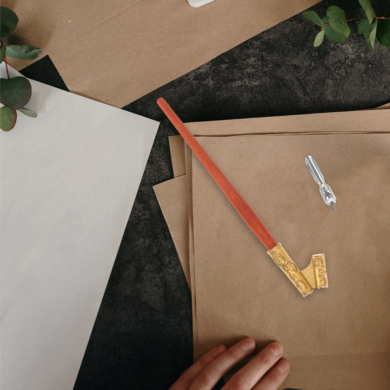 

Vintage Design Dip Pen Nib Holder Strong Break Resistance Smooth Writing Experience Great for Calligraphy and Creative Writing