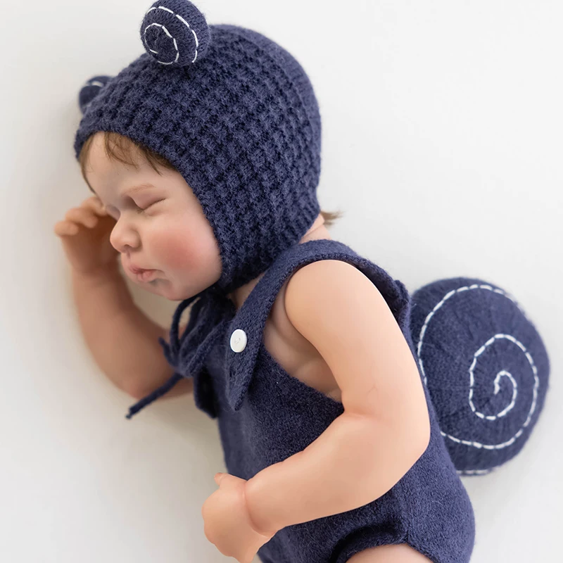 Newborn Snail Outfit for Photo Cute Animal Design Jumpsuit Newborn Girls Boys Birthday Costume Baby Photography Prop Accessories