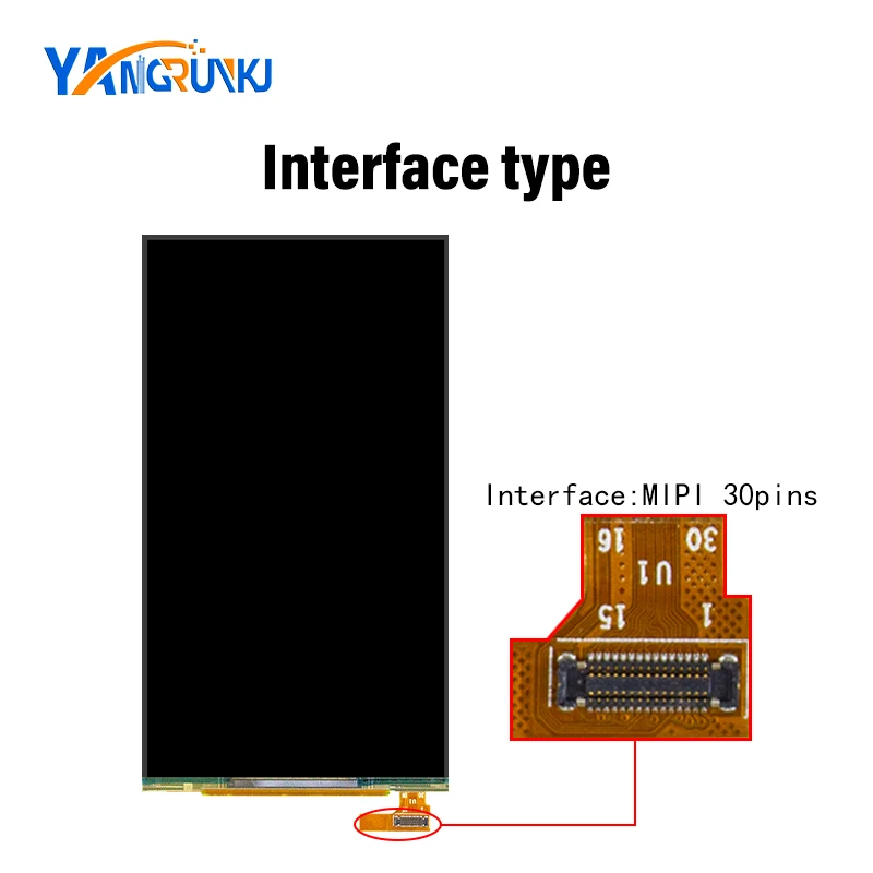 5.6Inch screen E555HBM2 720*1280 30Pins OLED with Type-C HDMI Driver Board for Vertical Handheld Smart Home Control Panel