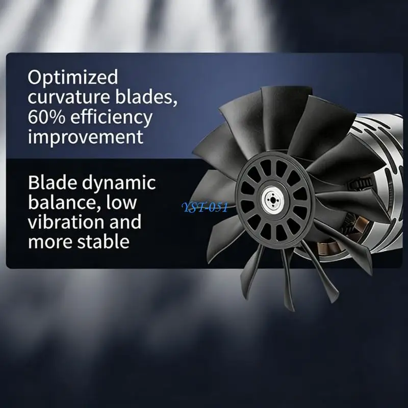E15A Small ABS constructed Blower 12 Blade Mechanism For Fast Debris Removal