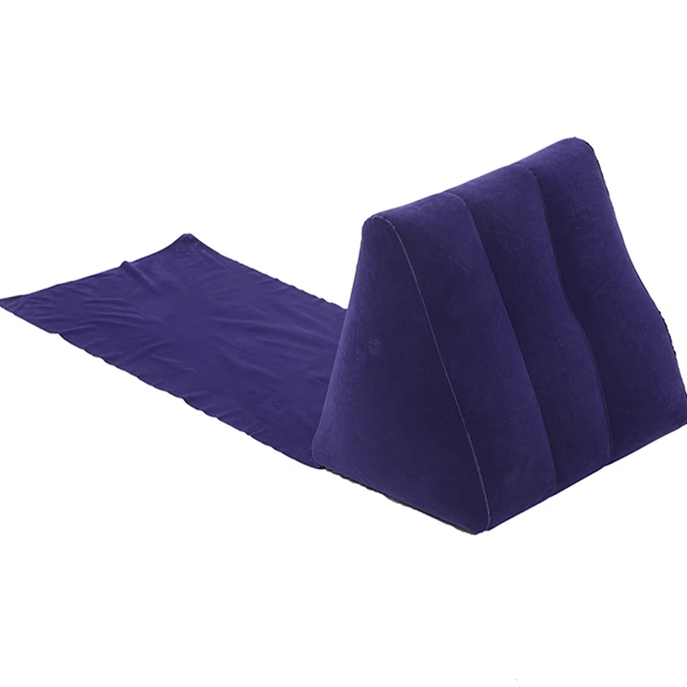 

Inflatable Triangle Cushion Camping Mat Lightweight Portable Picnic Blanket Foldable Travel Pillow Waterproof Multifunctional