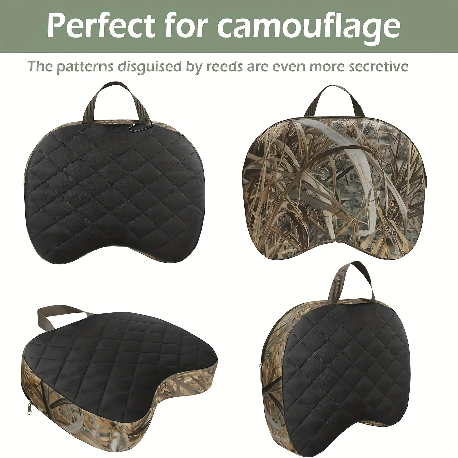 

Lightweight and durable outdoor chair cushion with handle and carabiner - suitable for camping, hunting, fishing