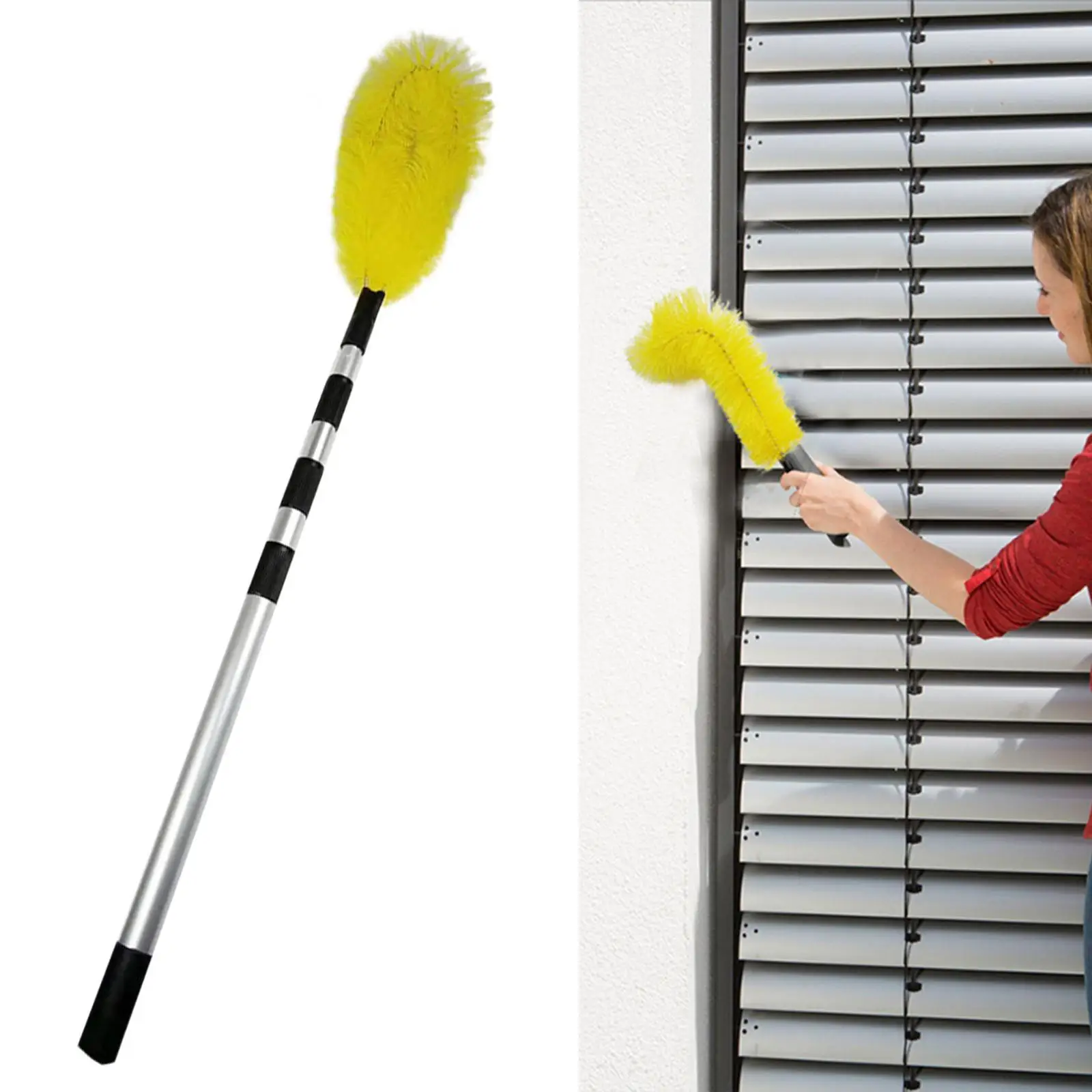 Gutter Cleaning Brush Efficient Easy Remove Leave with Telescopic Pole