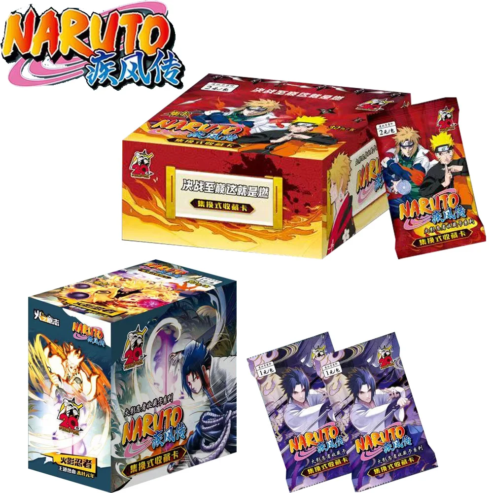 Naruto Cards Anime Figures Hero Paper Game Complete Collection Series Collection Card Cards Booster Box Toy Gifts