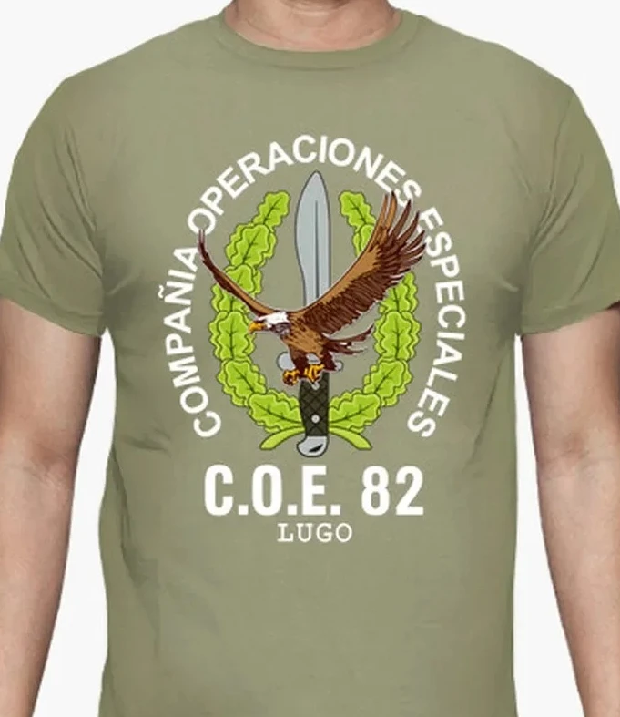 C.O.E LUGO Spanish Operaciones Especiales Men T-Shirt Short Sleeve Casual O-Neck Summer Men's T Shirt