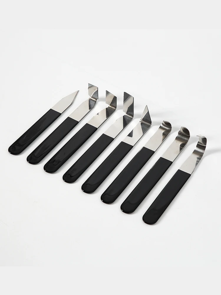 

Pottery making tool repairing knife eight-piece pottery pulling tool clay plastic sharp knife repairing knife