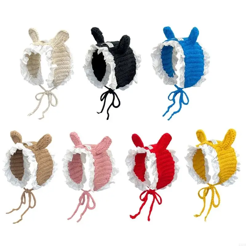 E56A סתיו סתיו חורף אטום לרוח אוזניים ידני ארנבות מאפ אוזניים דו צדדי