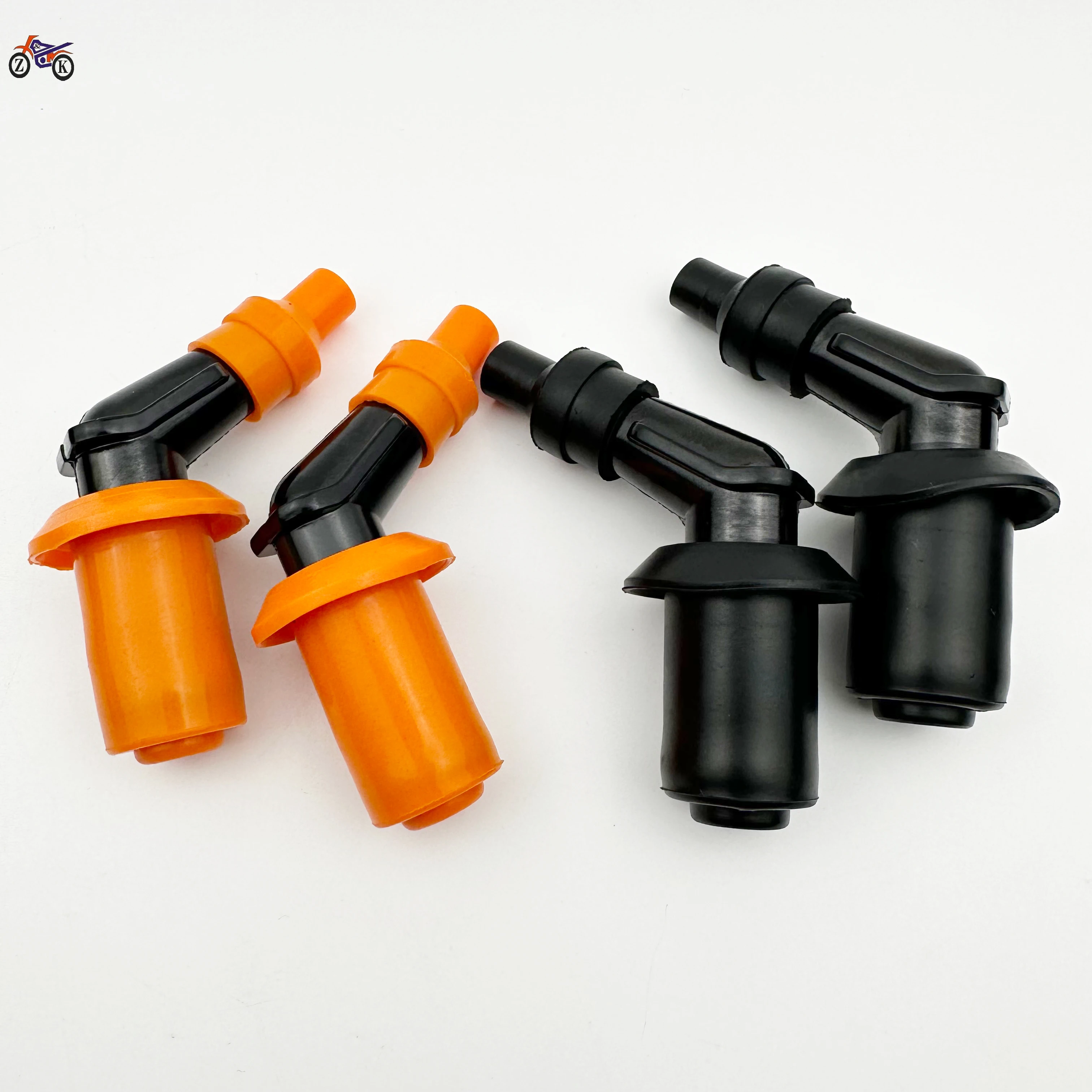 1 szt. czarno-pomarańczowy motocyklowy wodoodporny gumowy kapturek cewki zapłonowej do GY6 głowica świecy zapłonowej mop-up akcesoria zapłonowe ATV