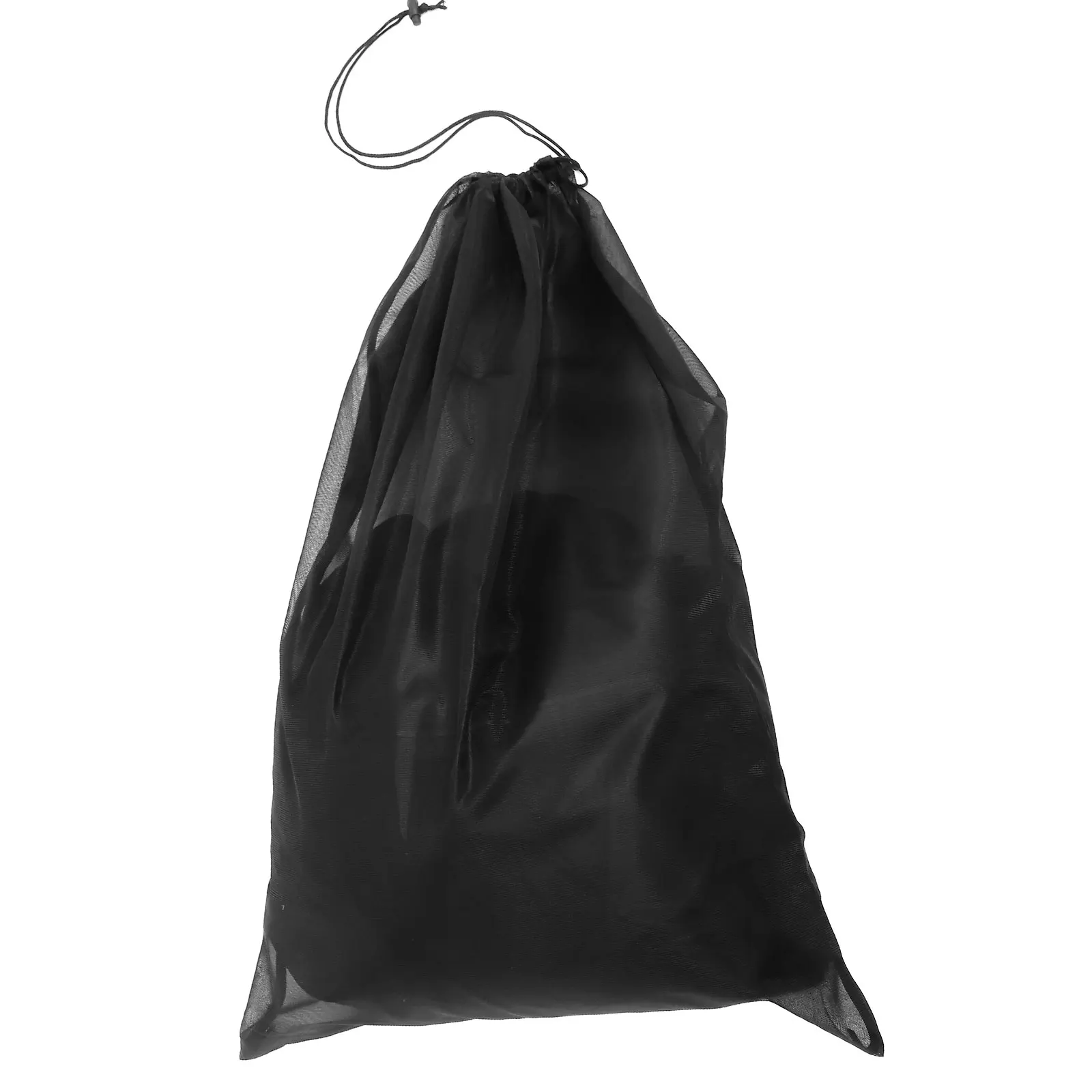 

Laundry Bag 60x90cm Black Fine Mesh Drawstring Polyester Large Size Dirty Clothes Bags Travel Storage Home Use