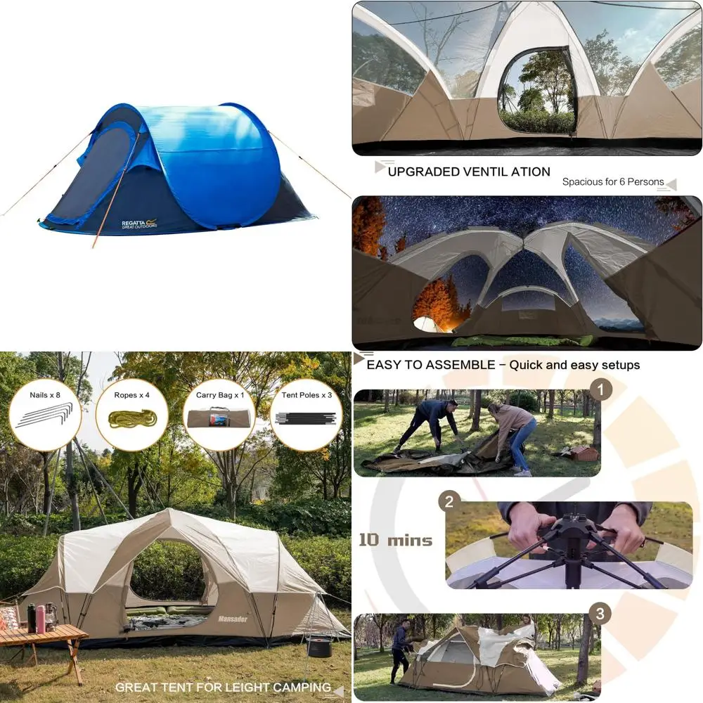 Barraca de configuração rápida externa unissex à prova d'água Malawi