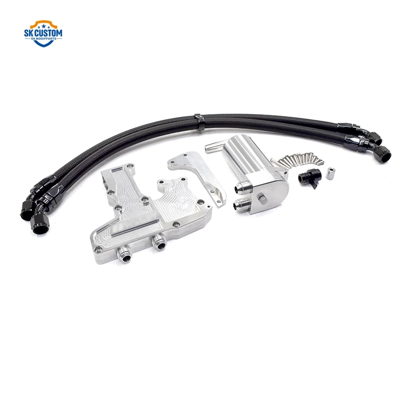 ชุดอ่างเก็บน้ําถังแยกน้ํามัน CNC Aluminium Gen2 EA888 ชุดจับน้ํามันเครื่อง