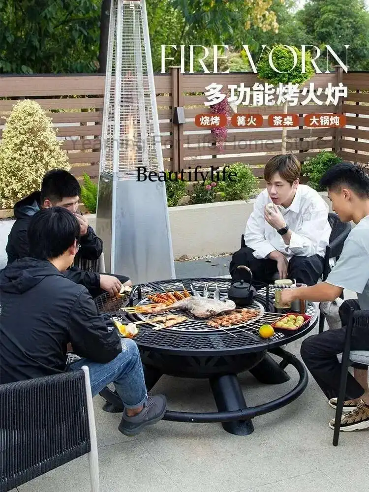 CX010AJ Modern High Quality Barbecue grill, household wood heater, patio, villa campfire, fireplace table, charcoal brazier