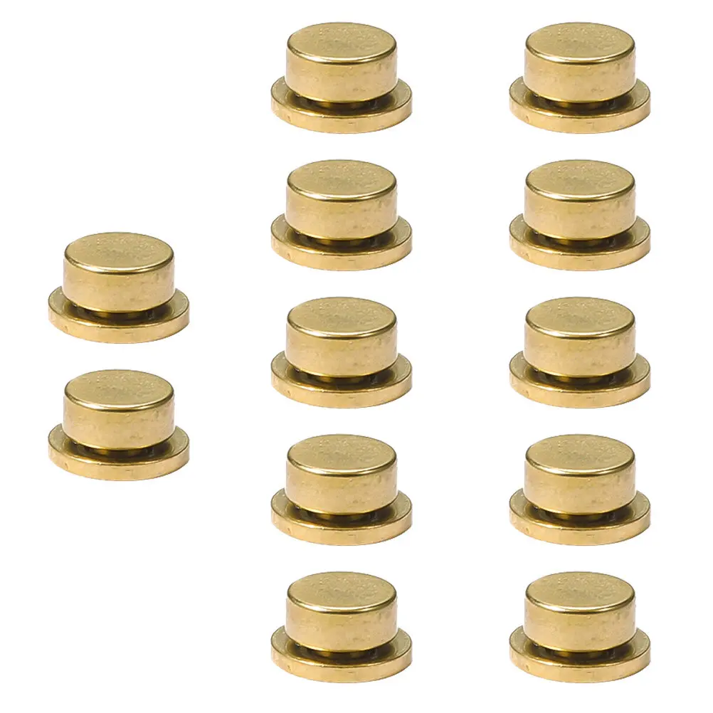 10Pcs Nail Art Rotation Copper Bearing Accessory Golden Safe Hygienic Nail Decor High-Speed Rotation Supplies