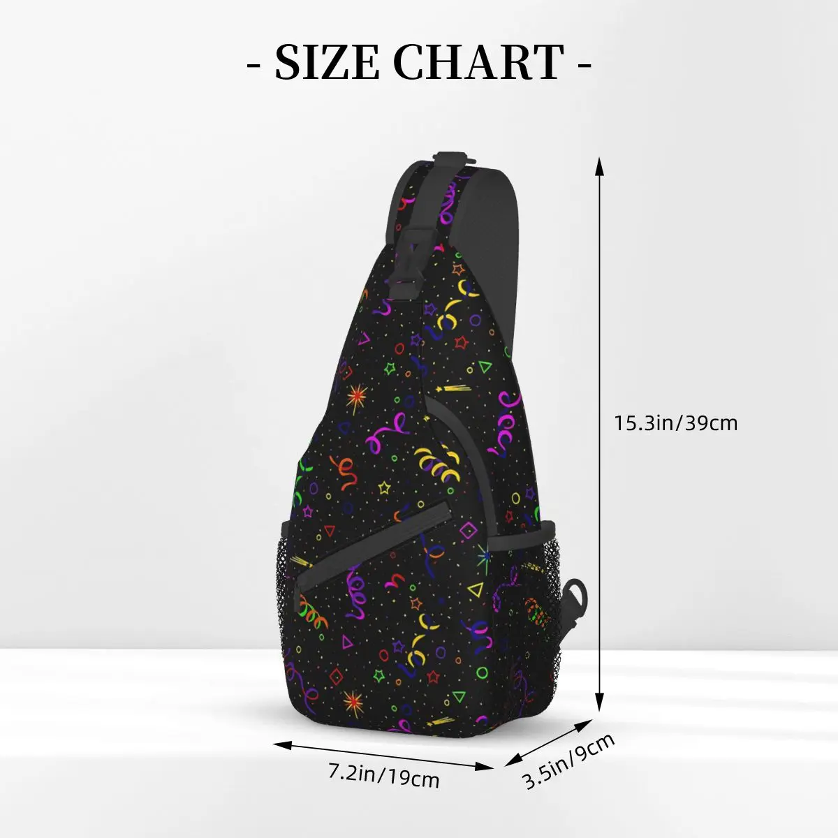 Where It All Began Crossbody Chest Bags Neon Pattern Pockets Travel Pack Messenger Sports Teens Shoulder Bag Unisex