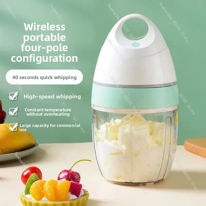 Electric Hand Mixer Baking Cream Mixer Household Egg Beater Desktop Baking Tool Kitchen Appliance
