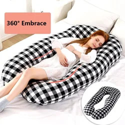 70x140cm Full Body Pillow for Pregnant Women U Shape Pregnancy Pillow Sleeping Support Maternity Pillow for Side Sleepers