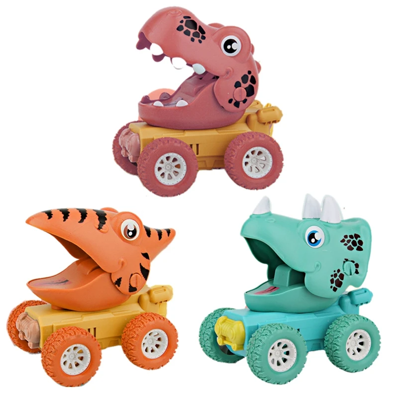 

Cartoon Dinosaur Friction Car Push Go Toy Model Dinosaur Inertia Car Vehicle Toy For Children Toy