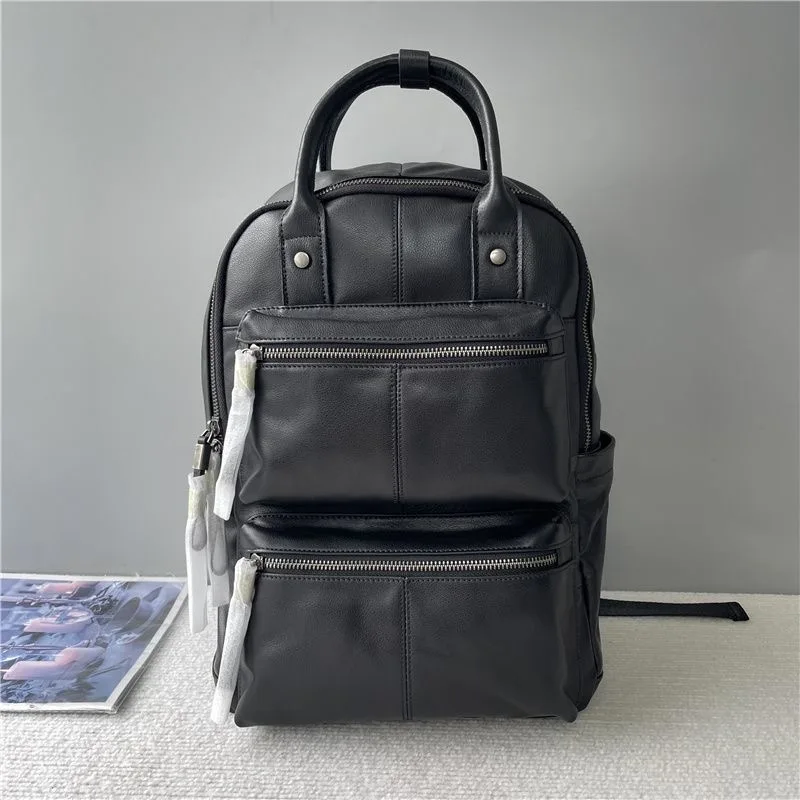 

2024 most fashionable style Backpack women large bag Stylish travel cowhide Backpack Free shipping