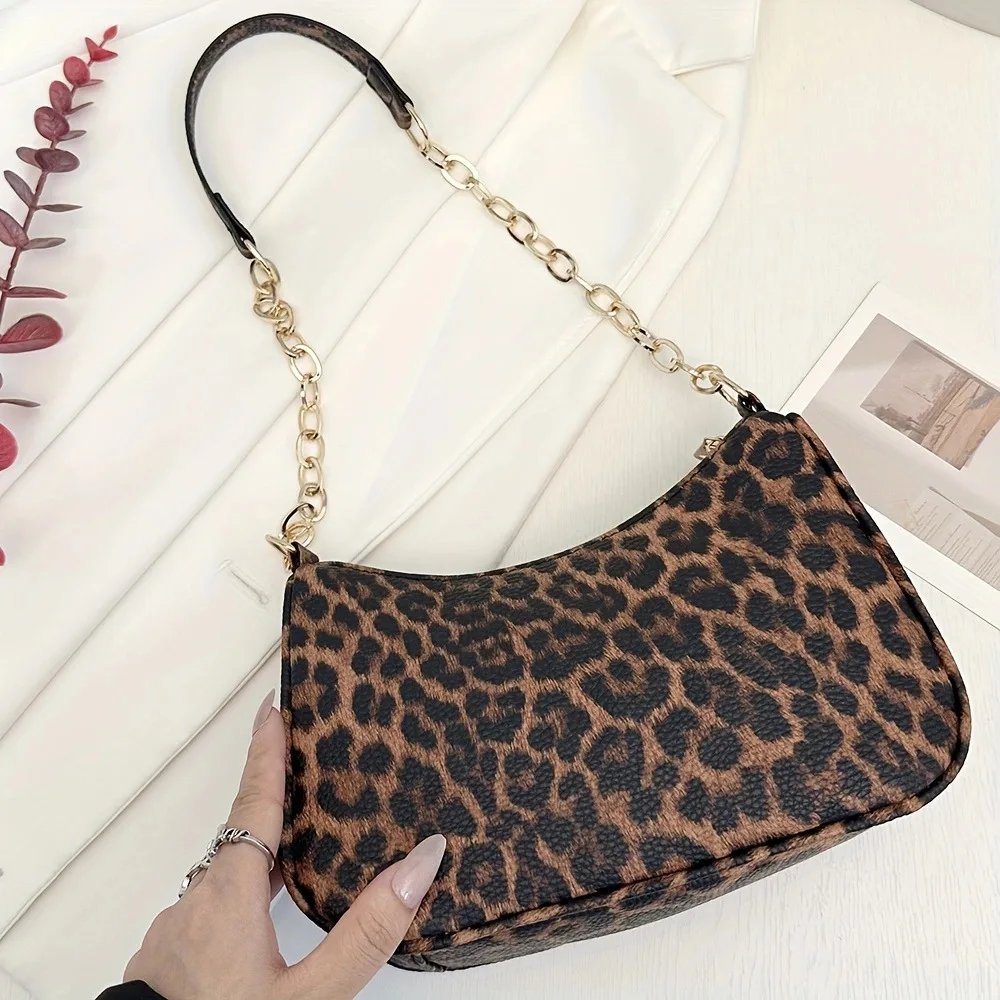 

High-Quality Leopard Print Dumpling Bag New Fashion Handbag Versatile Trendy Women's Shoulder Bag