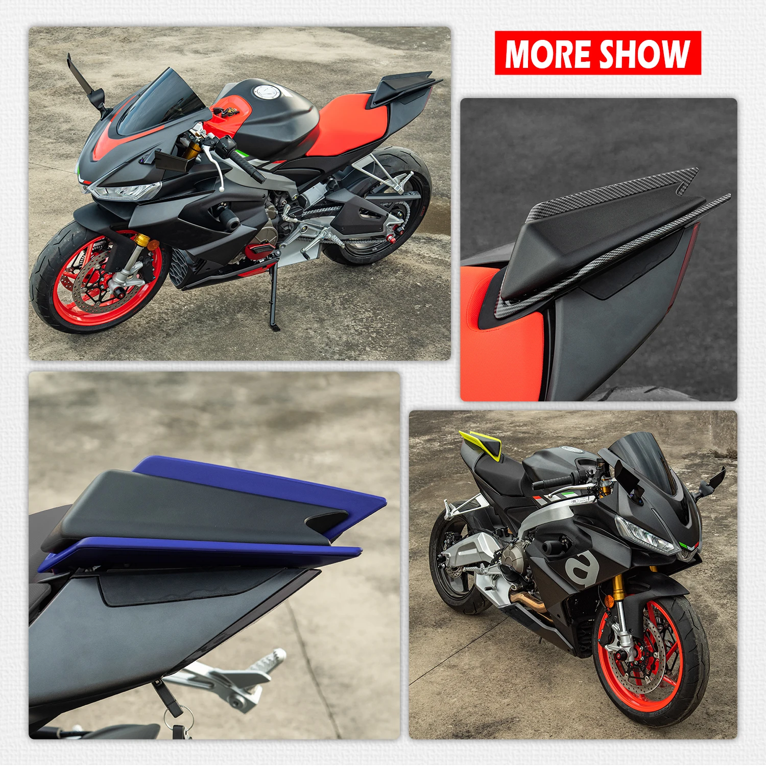 RS660 Tuono 660 akcesoria motocyklowe tylne siedzenie pasażera pokrowce na siedzenia osłona siedziska do Aprilia RS 660 Tuono660 2020-2023