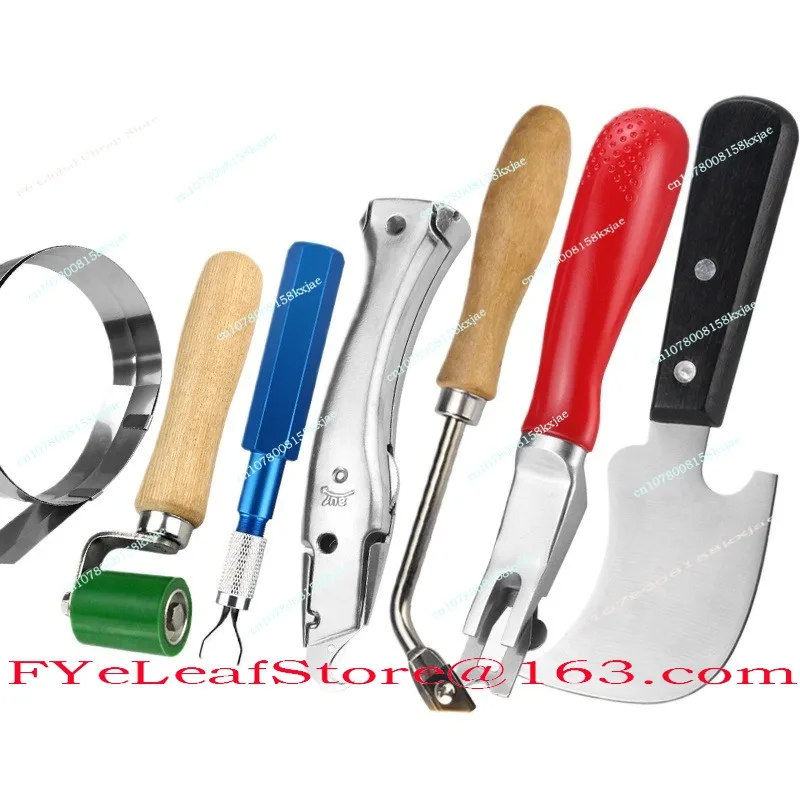 PVC Plastic Floor Leather Floor Rubber Cutter Hook Slotting Knife Flattening Device