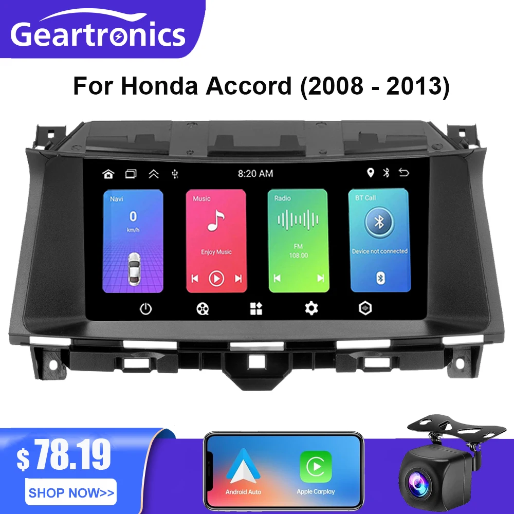 

Автомагнитола на Android 12, мультимедийный плеер для Honda Accord 8 Crosstour 2008-2013, навигация GPS, Wi-Fi, DSP, ASP, Авторадио Carplay, стерео