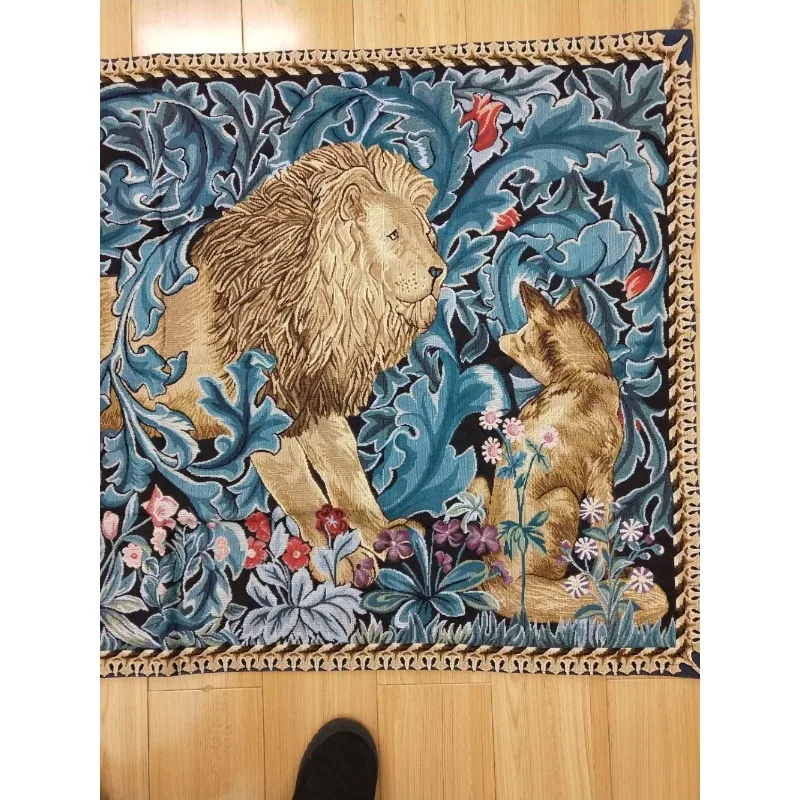 82x140cm home restaurant special art decor wall decoration lion king tapestry Abstract jacquard hangings tapestry art  tapestry