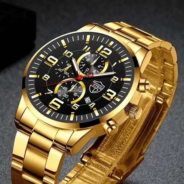 Modne męskie zegarki sportowe dla mężczyzn Luksusowy zegarek kwarcowy ze stali nierdzewnej Kalendarz Świecący zegar Mężczyzna Business Casual Watch