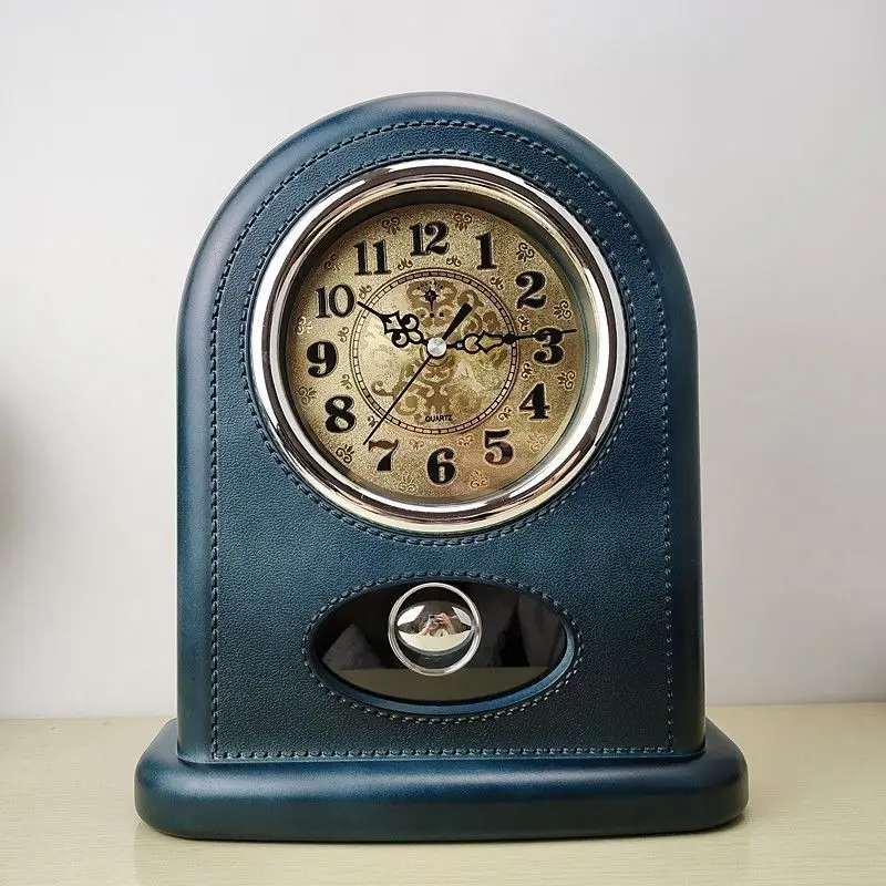 Retro Table Clocks Living Room Swing Desk Clock Bedroom Nightstand Silent Desktop Clock Home Interior Decoration Accessories