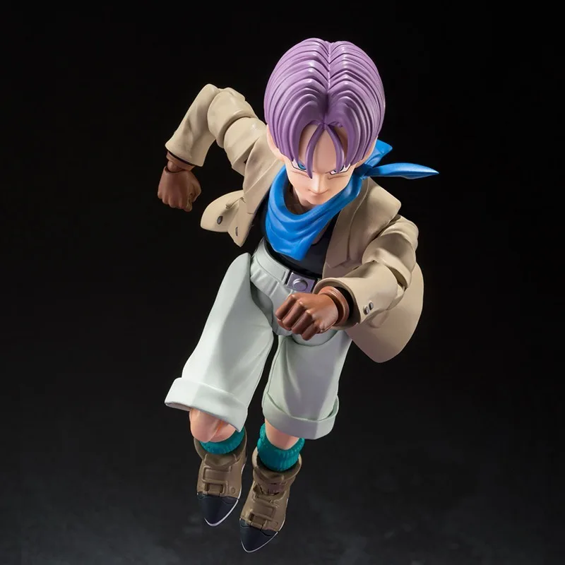 In Stock BANDAI S.H.Figuarts Trunks Dragonball GT 12CM Anime Figure Action Model Collectible Figurals Brinquedos Toys Gift Boy