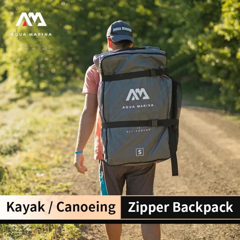 AQUA MARINA Kayak/Canoe Zipper Backpack Travel S/M Size Water Sports Accessories Suitable For Storing Kayaks For 2-3 People