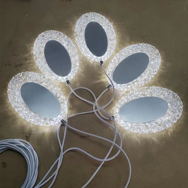 LED Moon Shell Love Shaped Luminous Pendant Light, Stage Prop Light, Home Decoration, Christmas, Wedding Party, Scene