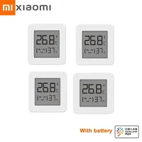 Xiaomi Mijia Thermometer 2 Bluetooth Temperature Humidity Sensor Moisture Meter Smart LCD Screen Digital Mijia App