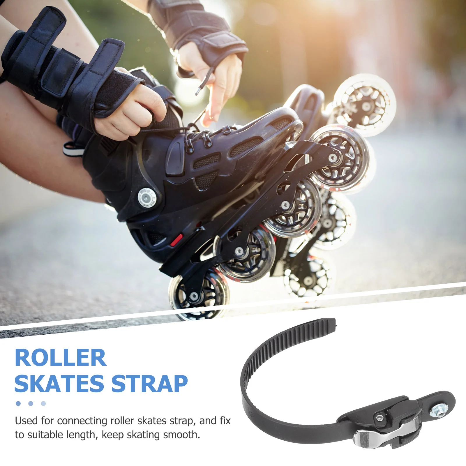 The Skating Shoes Buckle Ice Skate Equipment Roller Speed Accessories Strap Energy Clamping Fixing Straps Pvc