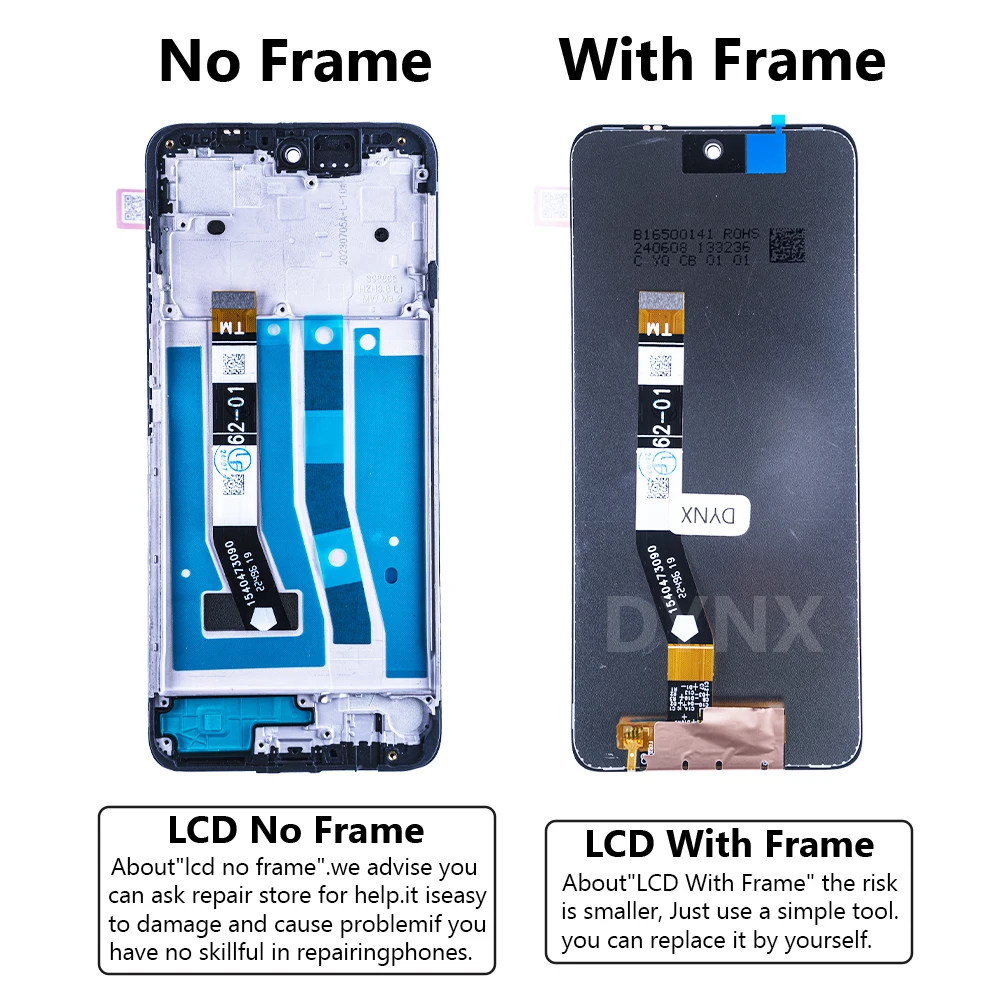 6.5 Inch Screen For Motorola Moto G54 LCD Display With Frame Touch Screen Panel Digitizer Assembly Replacement For Moto G54 LCD