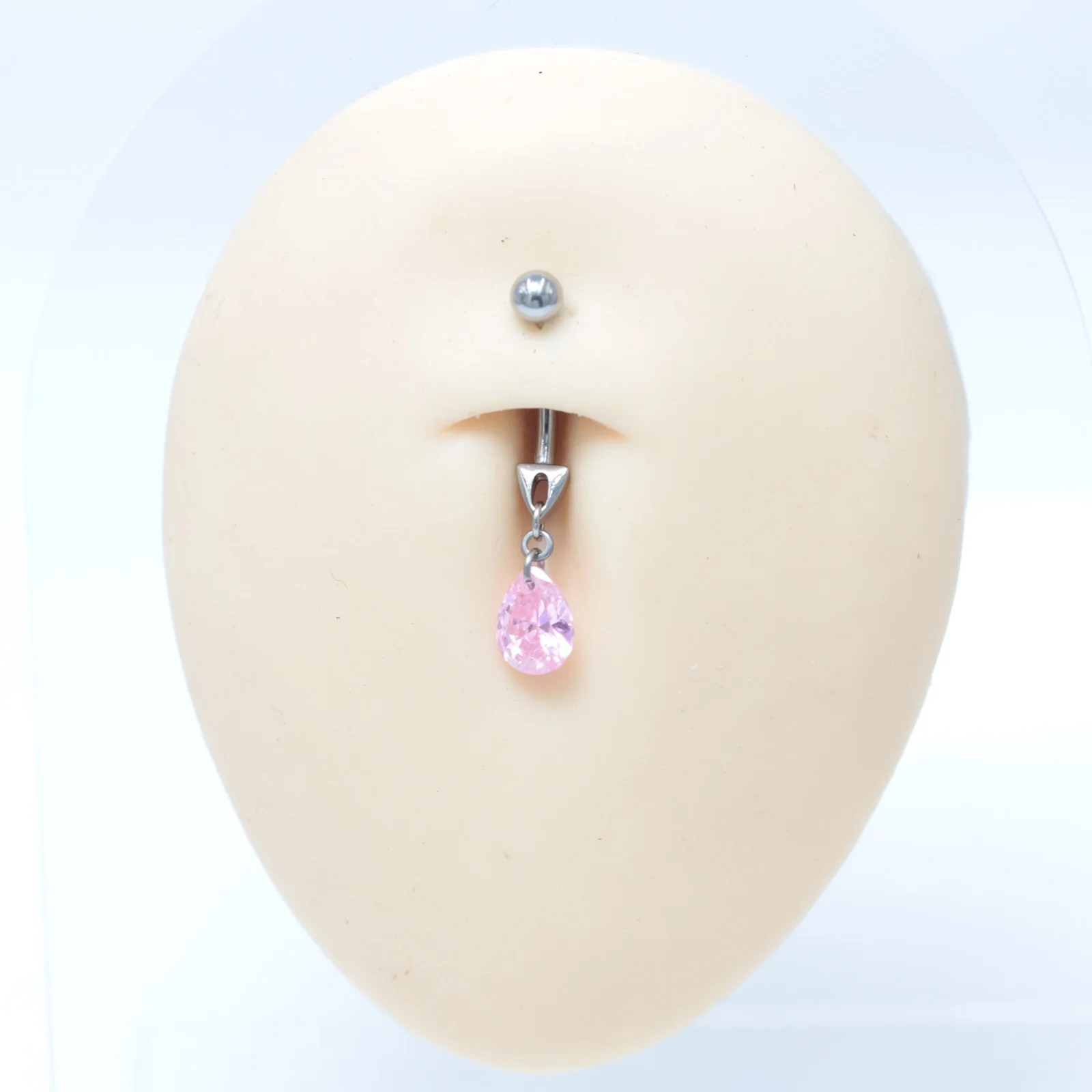 14G Implant Grade Titanium ASTM F136 Pendant Internal Navel Belly Ring Ombligo Oreja Piercing Jewelry with CZ Cubic Zircon image 5
