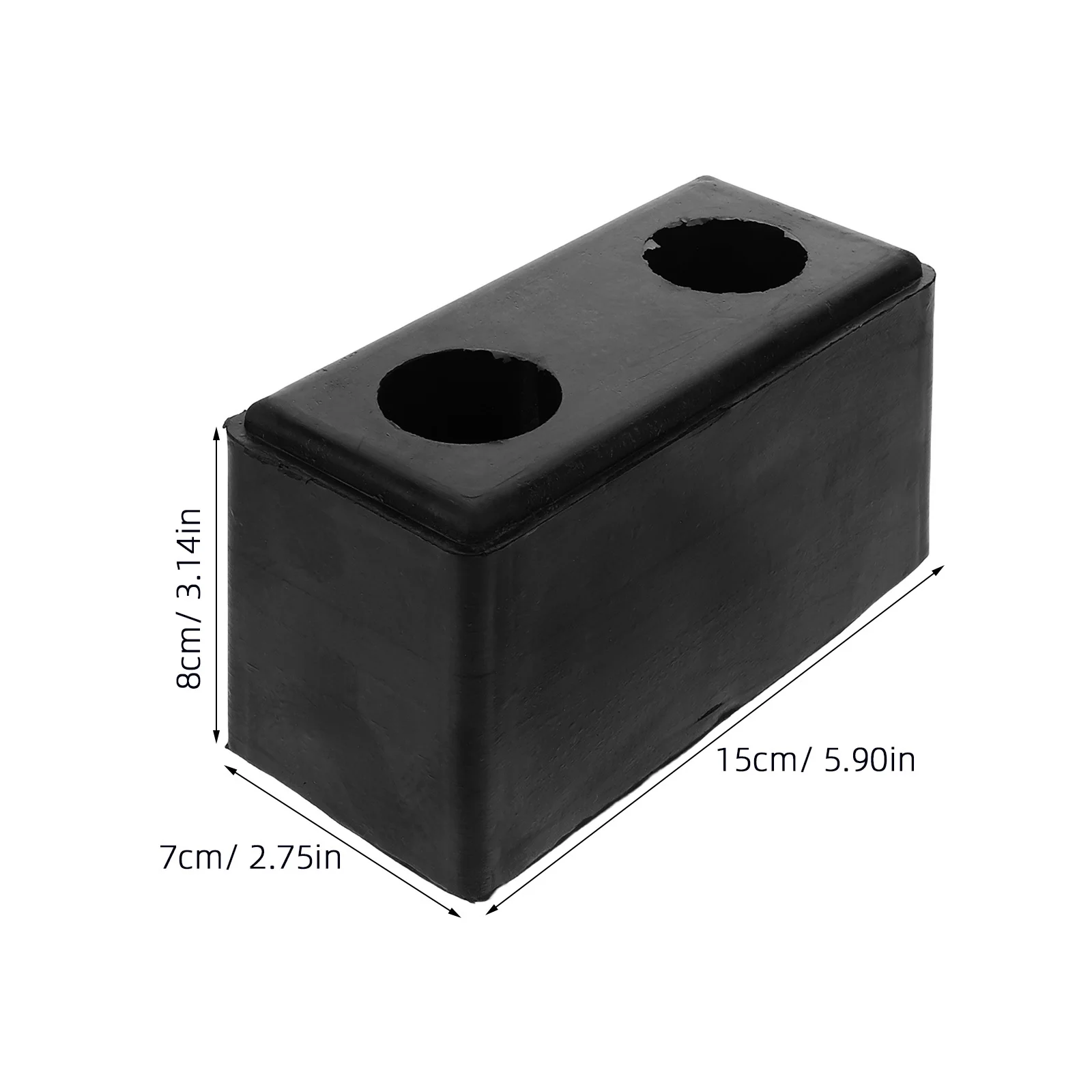 15 سنتيمتر المطاط حوض عازلة الحرس مستطيل المضادة للتصادم الوفير كتلة لشاحنة مقطورة امتصاص الصدمات ارتداء مقاومة عكس