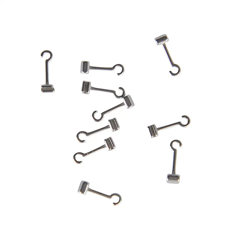 5 Packungen AZDENT Dental Orthodontic Crimpable Hooks Extended Traction Hook Long Curved Left Right 10 Stück/Packung – Detail 8