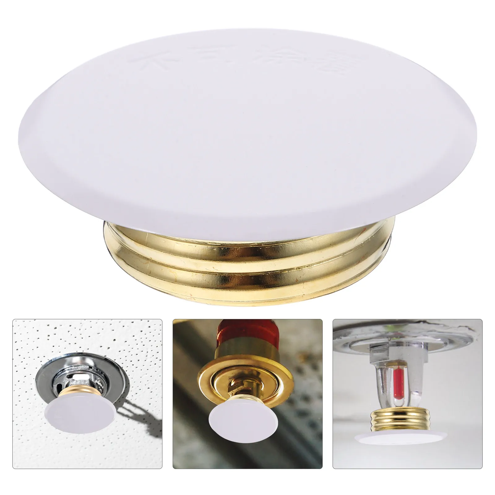 Metal Wall-Mounted Fire Sprinkler Cover Plate Concealed Protective Fire Sprinkler Head Cover Decorative Ceiling