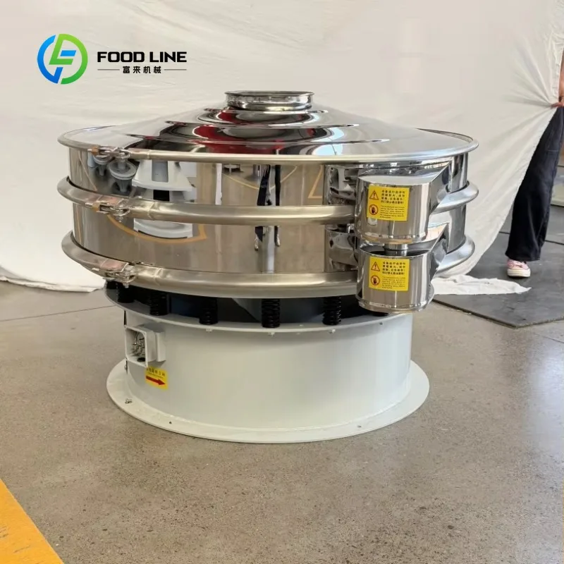 Customized stainless steel multifunctional vibrating screener stable bearing design for various food raw material screening