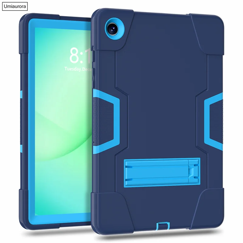 For Samsung Tab A9 8.7 inch SM-X110 A7 A8 A9 A11+ Plus SM-X230 X210 S6 Lite Silicon PC Hybrid Shockproof Tablet Case Stand Funda